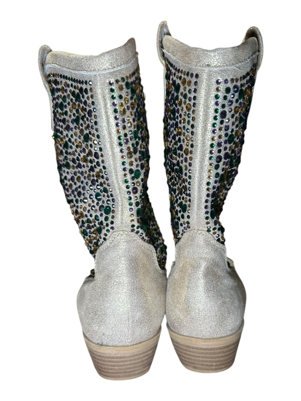 Mardi Gras rhinestone boots - Picture 6 of 9